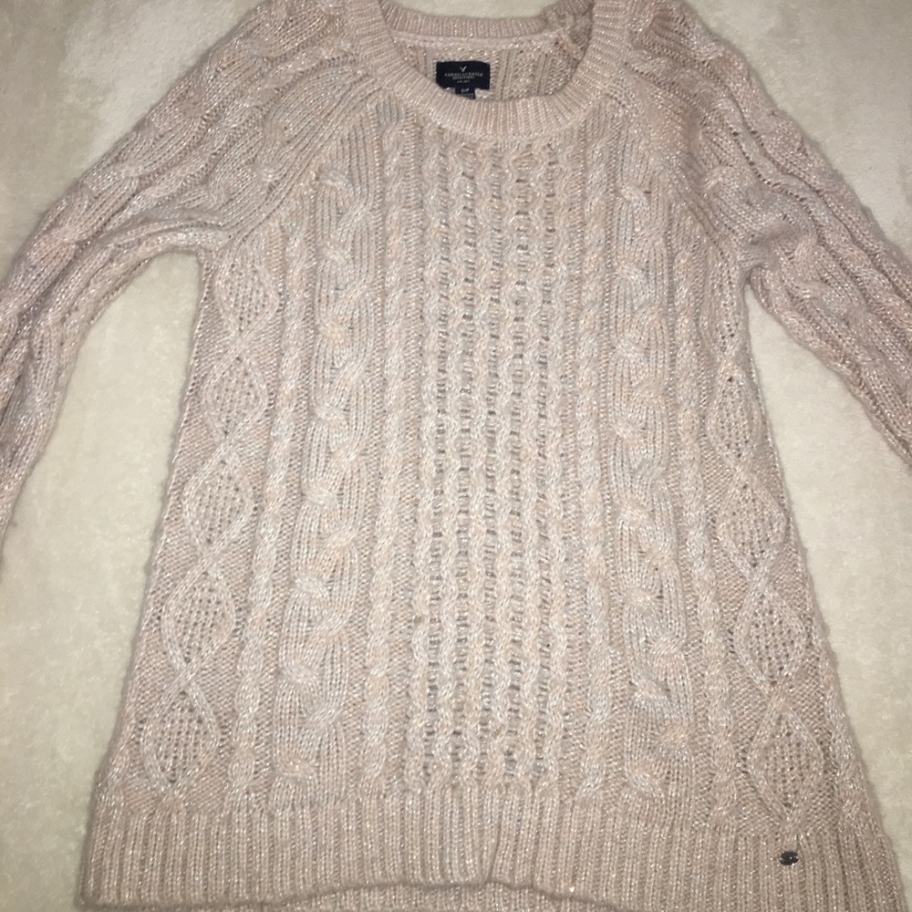 light pink sweater